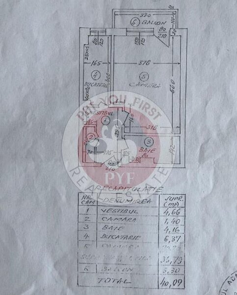 Timpuri Noi | Garsoniera | Semidecomandata | 40mp | B11860